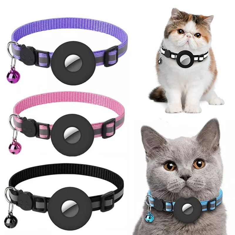 Reflective Waterproof AirTag Collar – Safety & Style for Cats